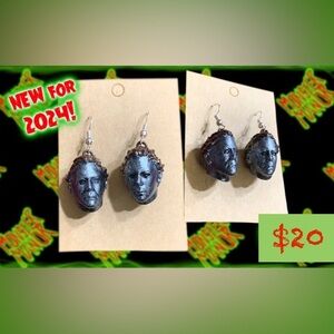 80s slasher horror Michael Myers Halloween horror earrings‎
